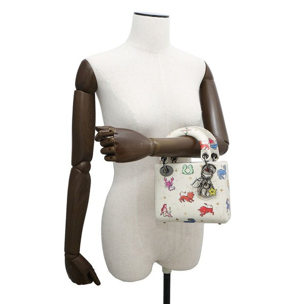 クリスチャン・ディオール ハンドバッグ レディディオール ミニ 星座 ピクセル S0856BNER 2wayショルダーバッグ 白