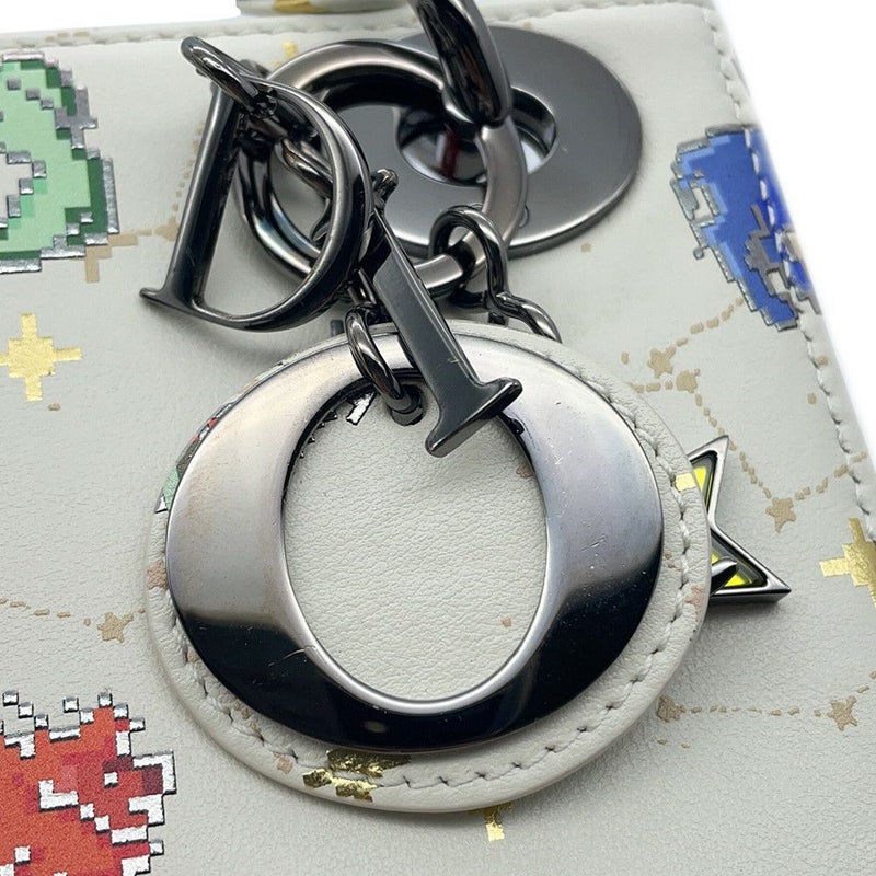 クリスチャン・ディオール ハンドバッグ レディディオール ミニ 星座 ピクセル S0856BNER 2wayショルダーバッグ 白