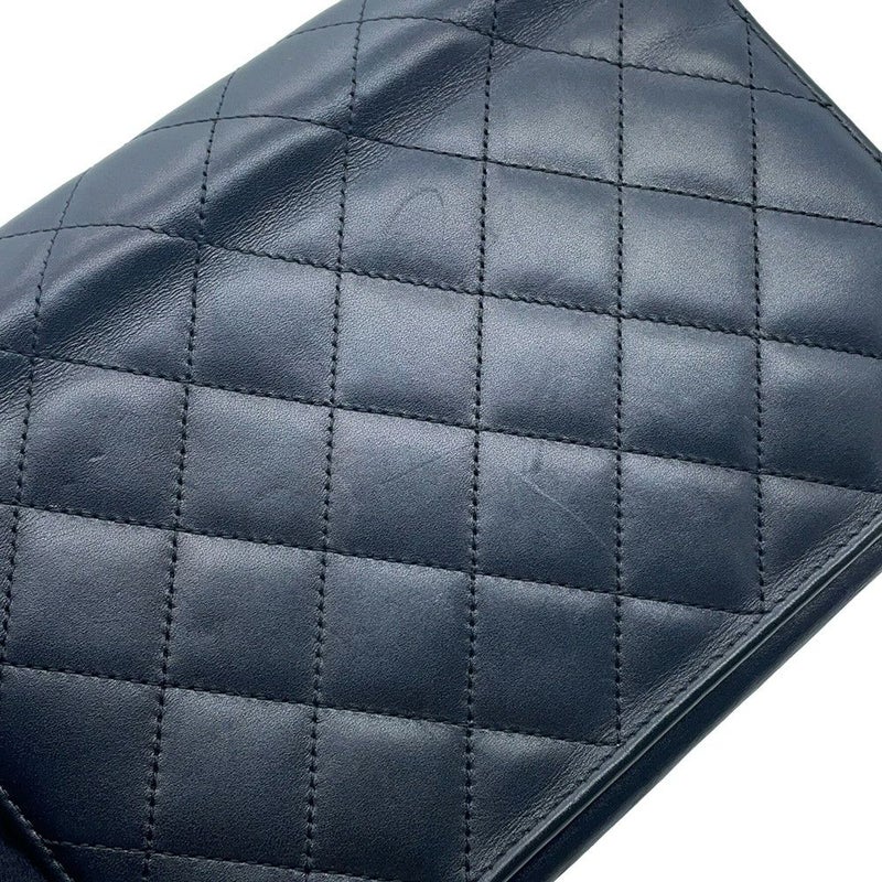 シャネル チェーンウォレット カンボンライン ココマーク A46646 CHANEL 財布 黒