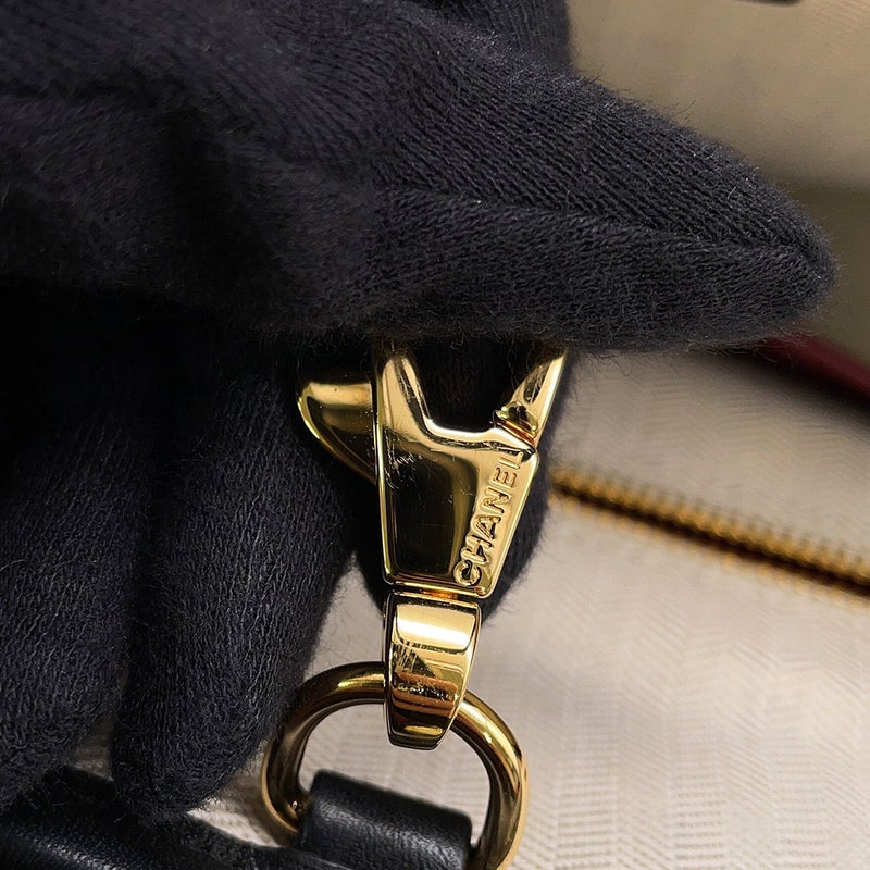 シャネル ハンドバッグ ココマーク ミニショッピングバッグ AS61998 CHANEL 2wayチェーンショルダーバッグ 黒
