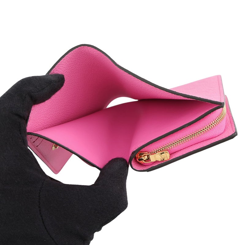 ルイヴィトン 二つ折り財布 モノグラム・アンプラント ポルトフォイユ・クレア M82514 LOUIS VUITTON ピンク