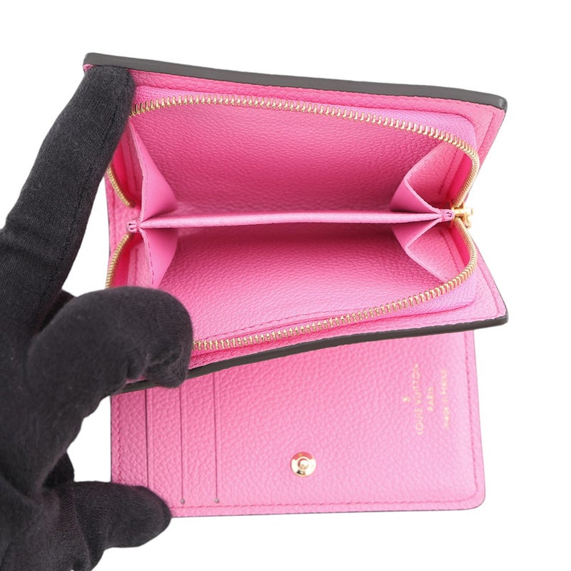 ルイヴィトン 二つ折り財布 モノグラム・アンプラント ポルトフォイユ・クレア M82514 LOUIS VUITTON ピンク