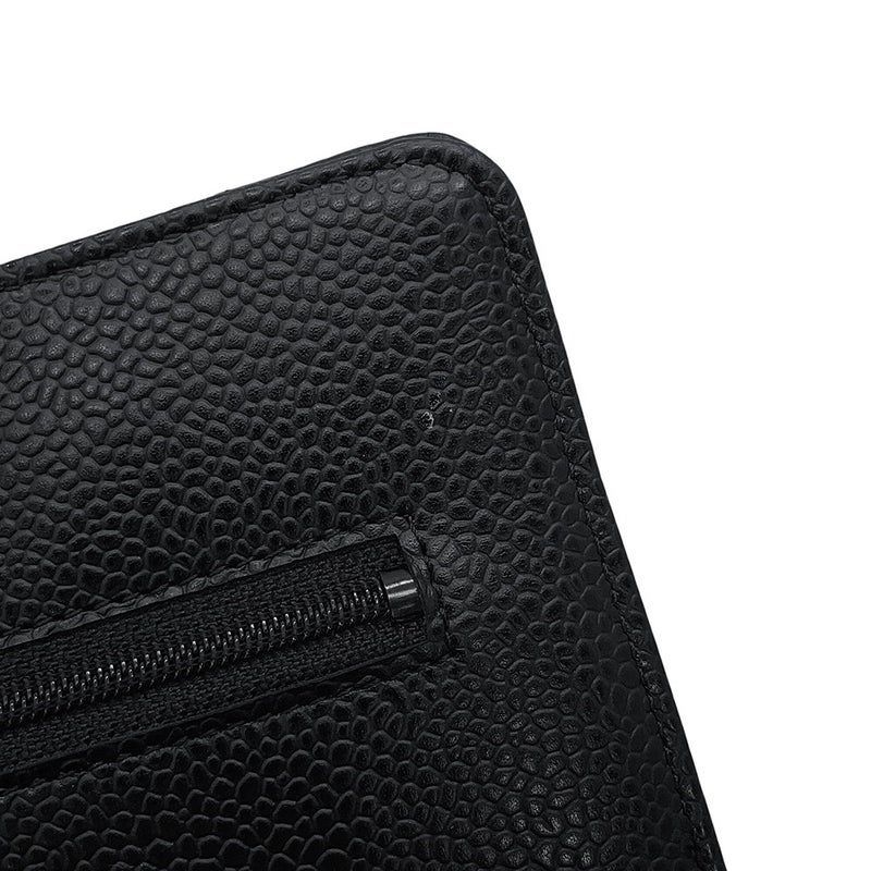 シャネル チェーンウォレット クラシック マトラッセ ココマーク キャビアスキン AP0250 CHANEL 財布 黒