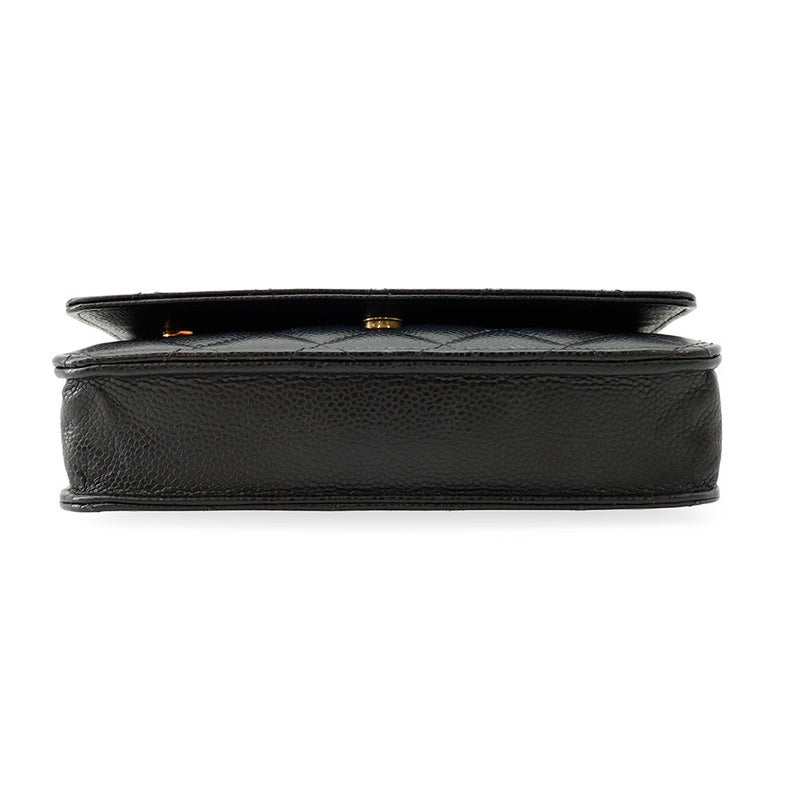シャネル チェーンウォレット クラシック マトラッセ ココマーク キャビアスキン AP0250 CHANEL 財布 ブラック 黒