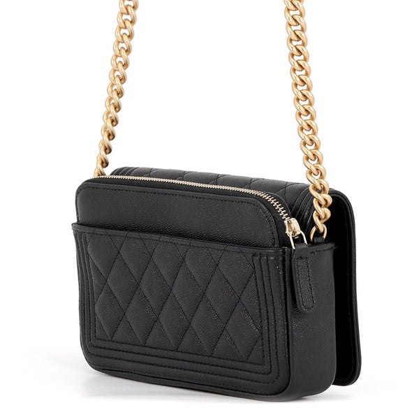 シャネル チェーンショルダーフォンケース ボーイシャネル キャビアスキン AP3013 CHANEL ポシェット 黒
