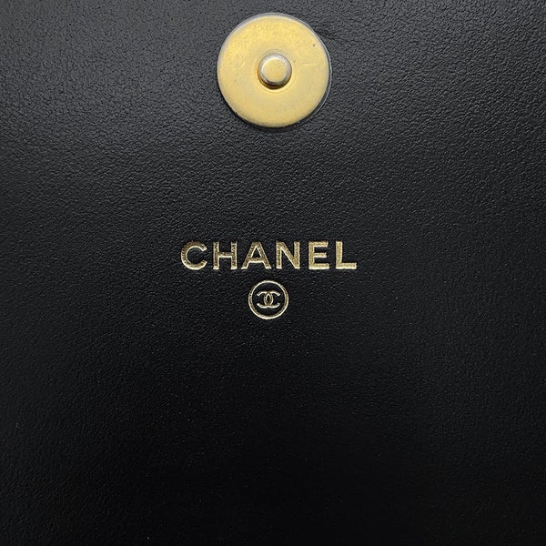 シャネル チェーンショルダーフォンケース ボーイシャネル キャビアスキン AP3013 CHANEL ポシェット 黒