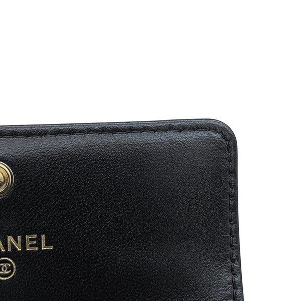 シャネル カードケース マトラッセ ココマーク ラムスキン AP2563 CHANEL 名刺入れ 黒