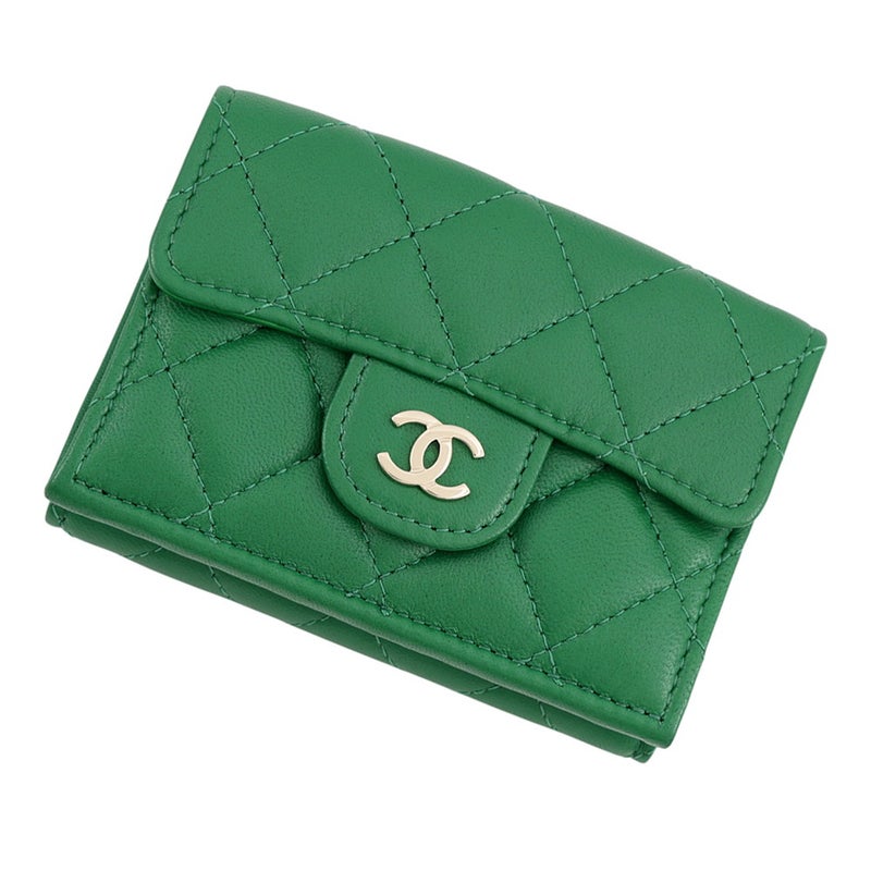 シャネル 三つ折り財布 マトラッセ ココマーク クラシック スモール フラップ ウォレット AP0230 CHANEL 財布