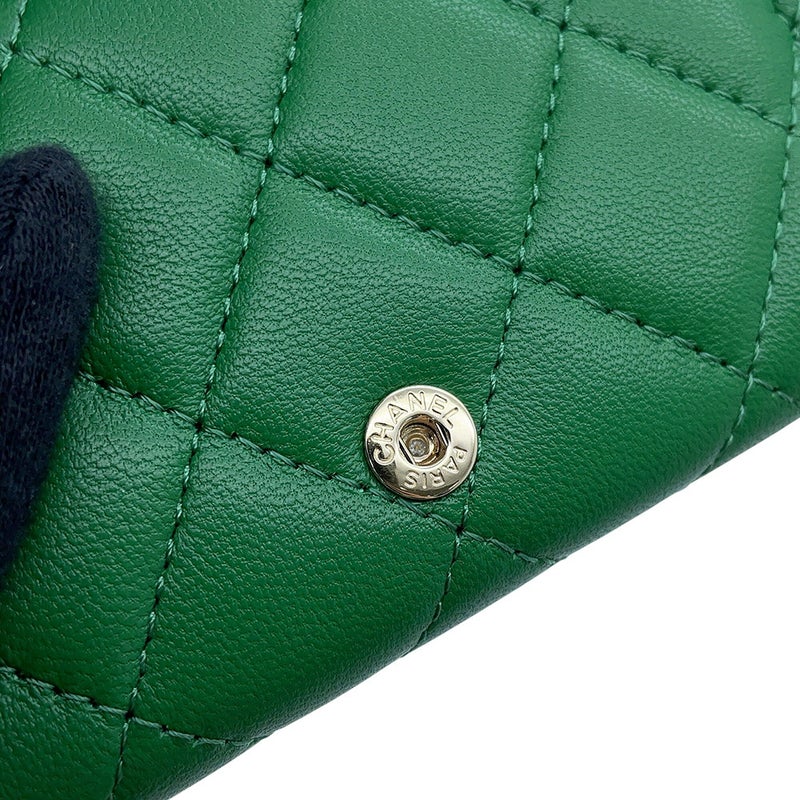 シャネル 三つ折り財布 マトラッセ ココマーク クラシック スモール フラップ ウォレット AP0230 CHANEL 財布