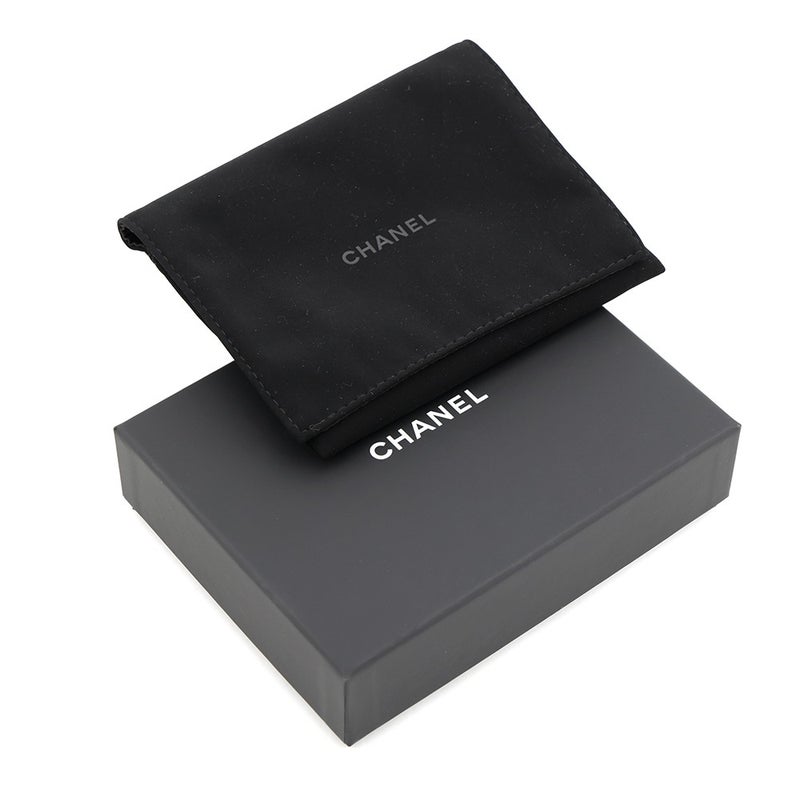 シャネル 三つ折り財布 マトラッセ ココマーク クラシック スモール フラップ ウォレット デニム AP0229 CHANEL