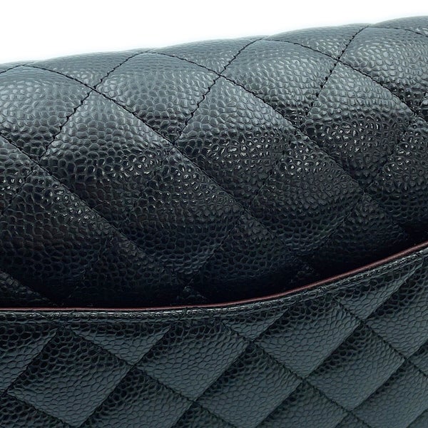 シャネル チェーンショルダーバッグ マトラッセ25 ココマーク キャビアスキン ダブルチェーン A01112 CHANEL 黒