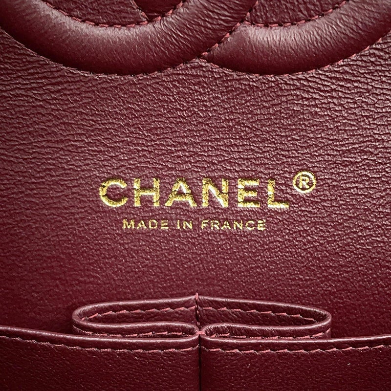 シャネル チェーンショルダーバッグ マトラッセ25 ココマーク キャビアスキン ダブルチェーン A01112 CHANEL 黒