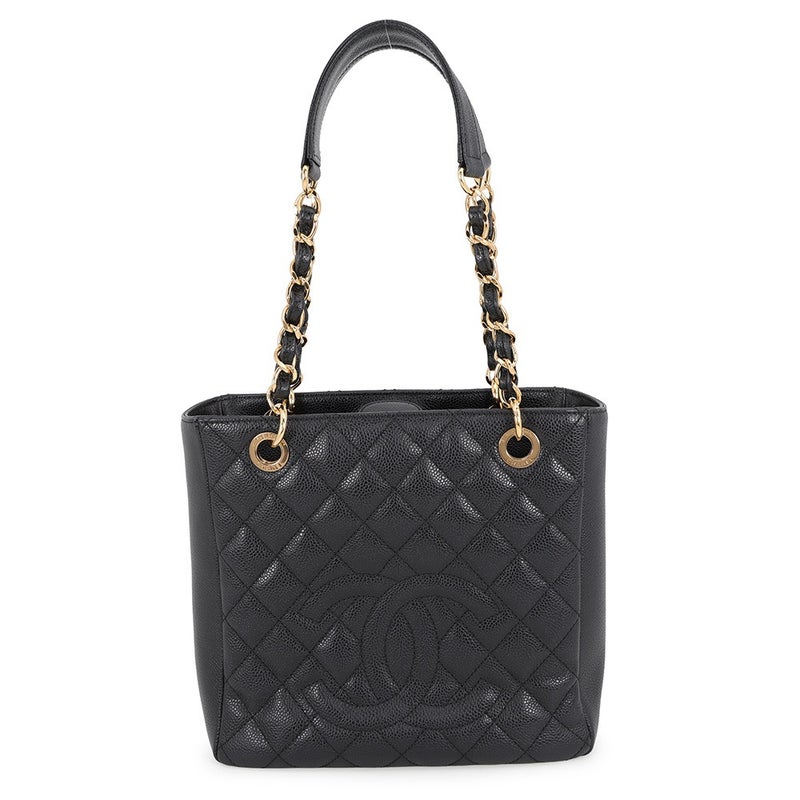 シャネル トートバッグ マトラッセ ココマーク PST キャビアスキン A50994 CHANEL 黒
