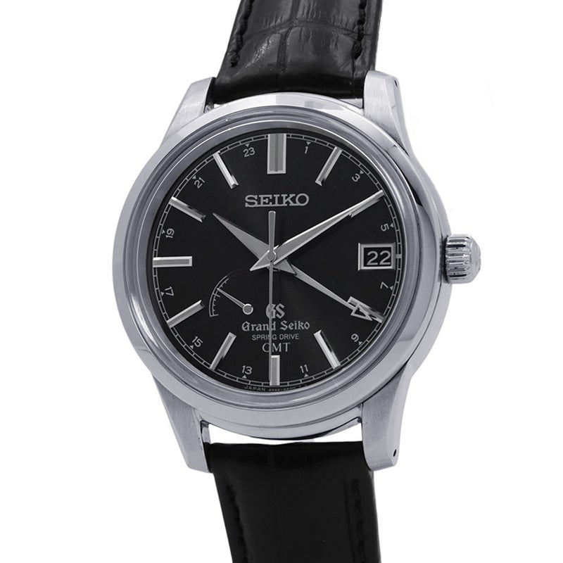 セイコー グランドセイコー GMT スプリングドライブ SBGE027 SEIKO 腕時計 グレー文字盤