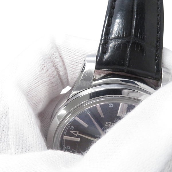 セイコー グランドセイコー GMT スプリングドライブ SBGE027 SEIKO 腕時計 グレー文字盤