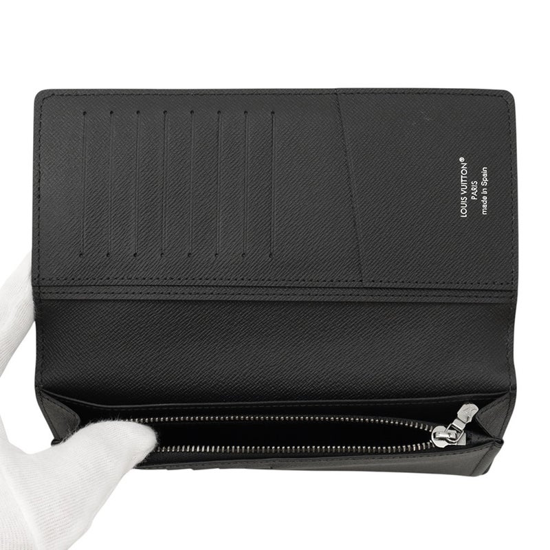 ルイヴィトン 長財布 モノグラム・エクリプス ポルトフォイユ・ブラザ M61697 LOUIS VUITTON ブラック 黒