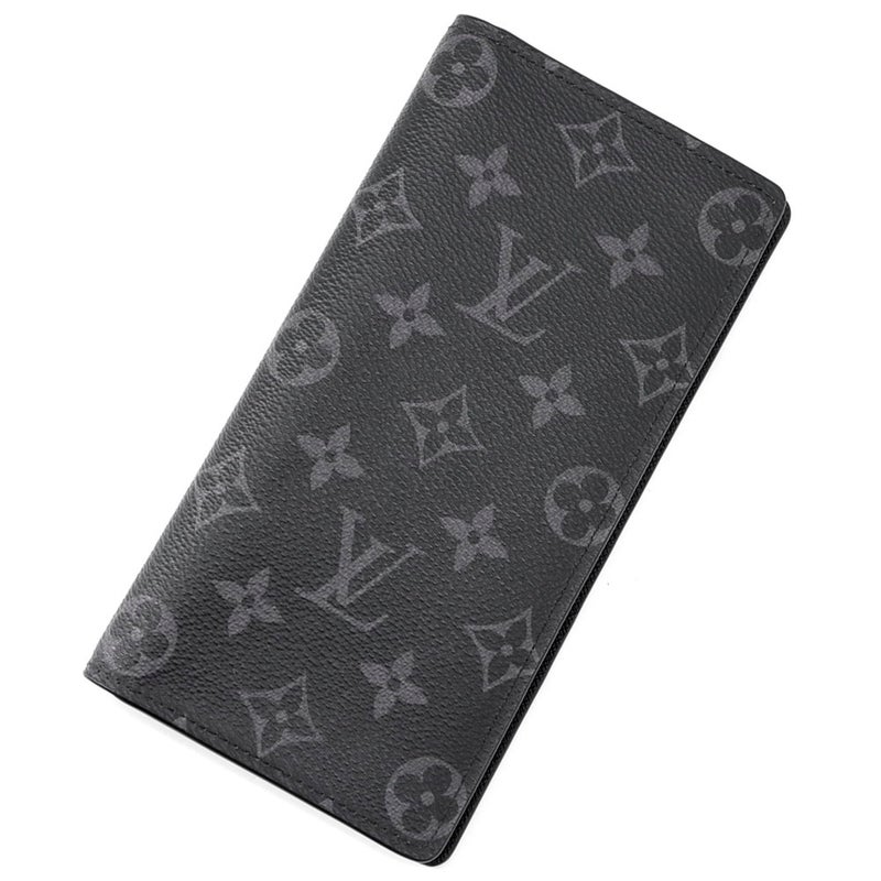 ルイヴィトン 長財布 モノグラム・エクリプス ポルトフォイユ・ブラザ M61697 LOUIS VUITTON ブラック 黒
