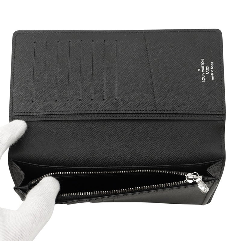 ルイヴィトン 長財布 モノグラム・エクリプス ポルトフォイユ・ブラザ M61697 LOUIS VUITTON ブラック 黒