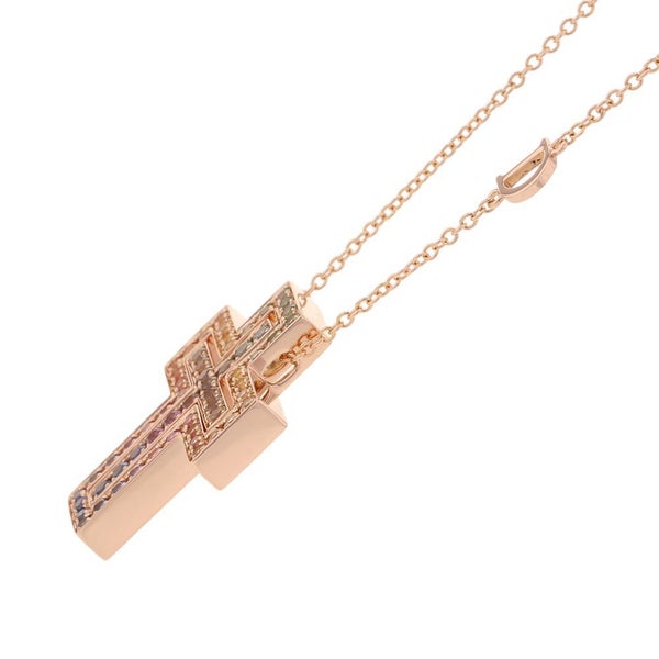 ダミアーニ ネックレス ベル エポック レインボーサファイア 計1.48ct K18PGピンクゴールド 20084310 DAMIANI