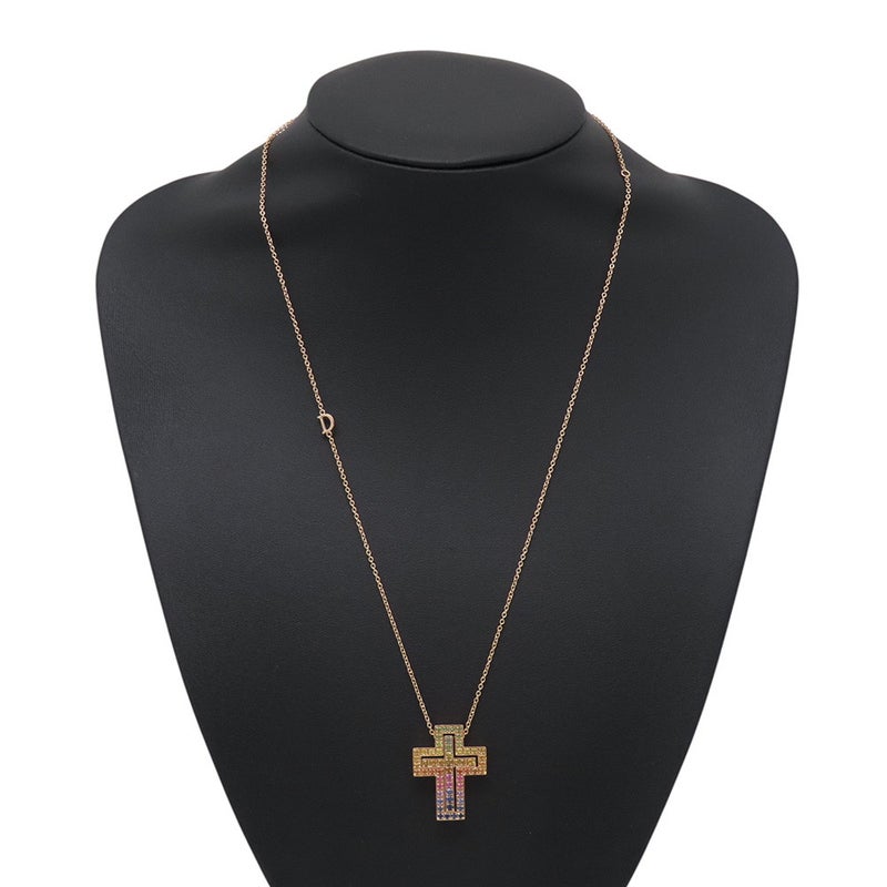ダミアーニ ネックレス ベル エポック レインボーサファイア 計1.48ct K18PGピンクゴールド 20084310 DAMIANI