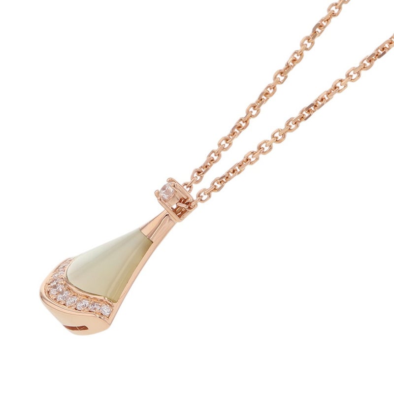 ブルガリ ネックレス ディーヴァ ドリーム マザーオブパール/ダイヤ 計0.13ct K18PGピンクゴールド 358365 BVLGARI