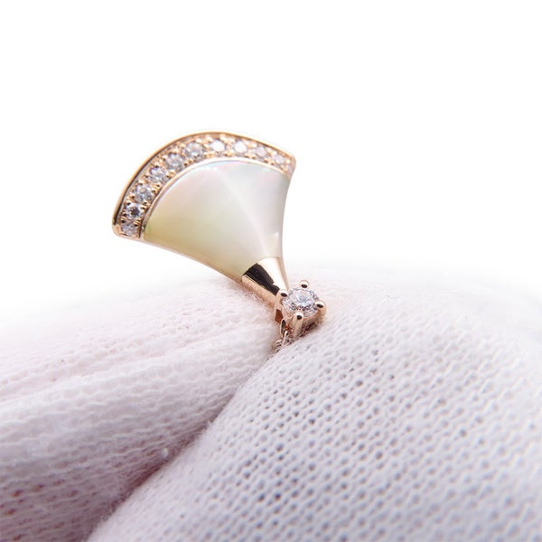 ブルガリ ネックレス ディーヴァ ドリーム マザーオブパール/ダイヤ 計0.13ct K18PGピンクゴールド 358365 BVLGARI