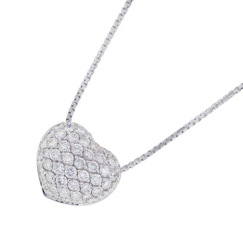 ダミアーニ ネックレス ハート パヴェ ダイヤモンド K18WGホワイトゴールド N29581T DAMIANI ペンダント