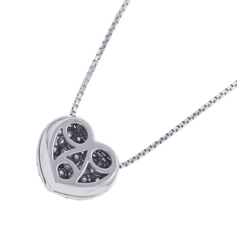ダミアーニ ネックレス ハート パヴェ ダイヤモンド K18WGホワイトゴールド N29581T DAMIANI ペンダント