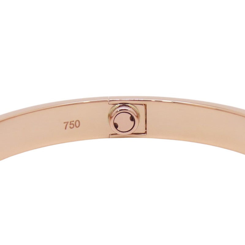 カルティエ ブレスレット ラブブレス クラシックモデル ダイヤ 4P 計約0.42ct K18PG サイズ17 B6036017 バングル
