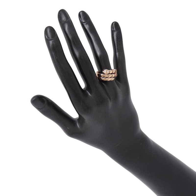 ブルガリ リング セルペンティ ヴァイパー ダイヤ 計約0.1ct K18PGピンクゴールド サイズM 357876 BVLGARI 指輪