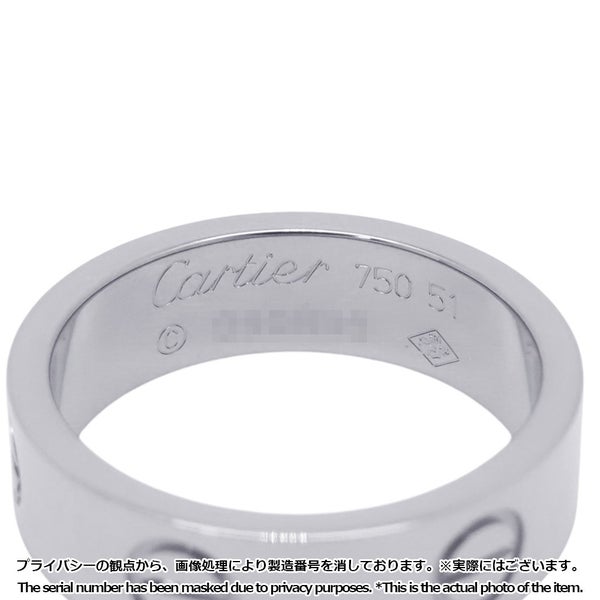 カルティエ リング LOVE リング クラシックモデル K18WGホワイトゴールド サイズ51 B4084700 Cartier 指輪 ラブリング