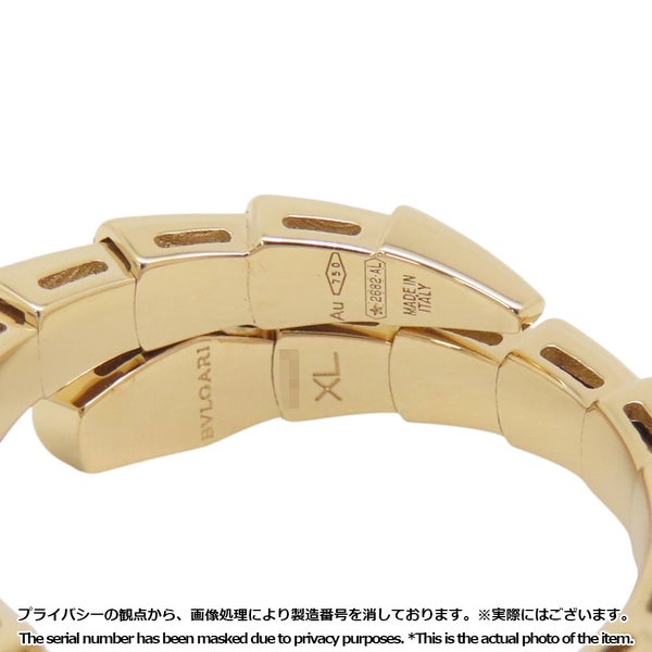 ブルガリ リング セルペンティ ヴァイパー リング K18YGイエローゴールド サイズXL 358636 BVLGARI 指輪