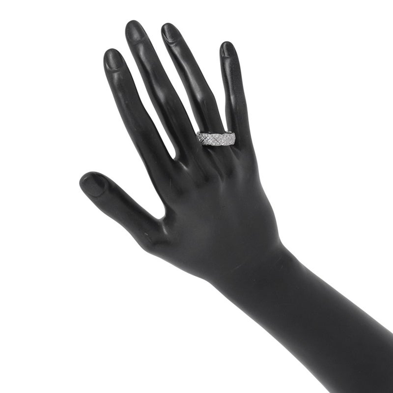 シャネル リング ココクラッシュ コレクション ミディアムモデル ダイヤ 120P 計約1.73ct K18WG サイズ55 J12093 指輪