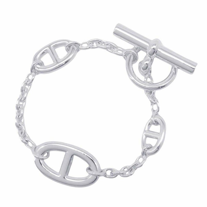 エルメス ブレスレット シェーヌダンクル ファランドール SV925シルバー サイズSH HERMES ジュエリー