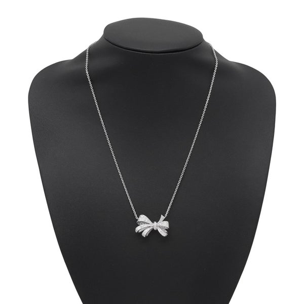 グラフ ネックレス ティルダズ ボウ ダイヤモンド ペンダント ダイヤ 計約1.70ct K18WGホワイトゴールド RGP564