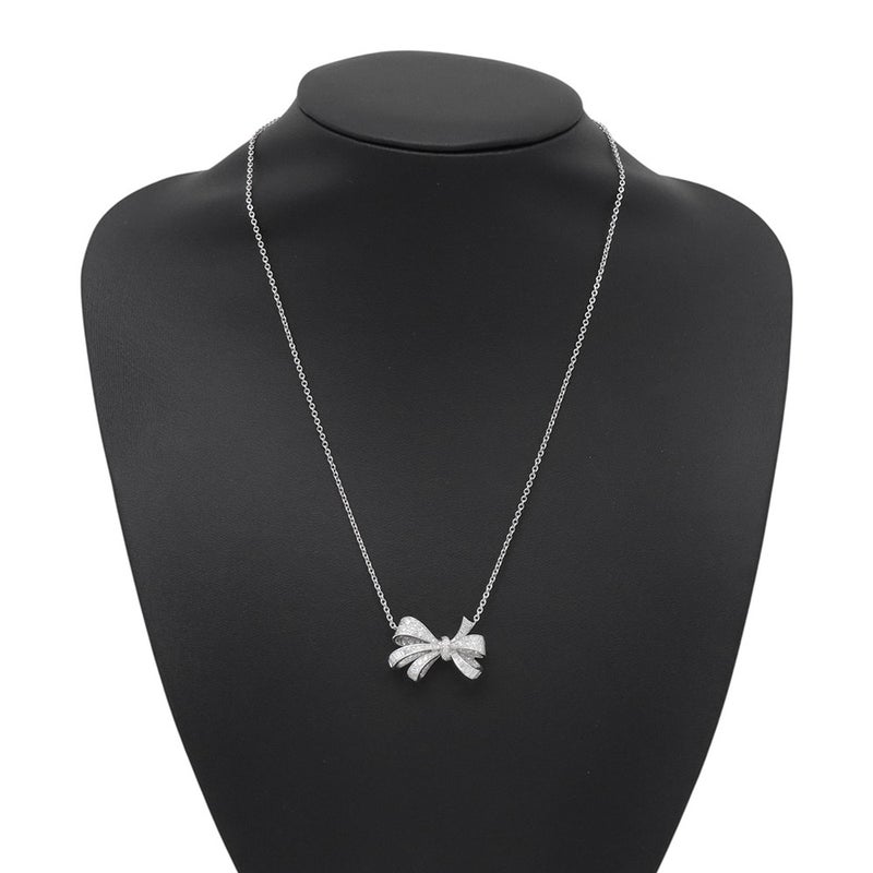 グラフ ネックレス ティルダズ ボウ ダイヤモンド ペンダント ダイヤ 計約1.70ct K18WGホワイトゴールド RGP564