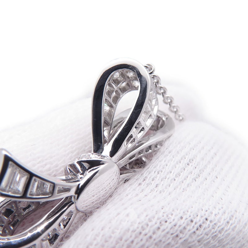 グラフ ネックレス ティルダズ ボウ ダイヤモンド ペンダント ダイヤ 計約1.70ct K18WGホワイトゴールド RGP564