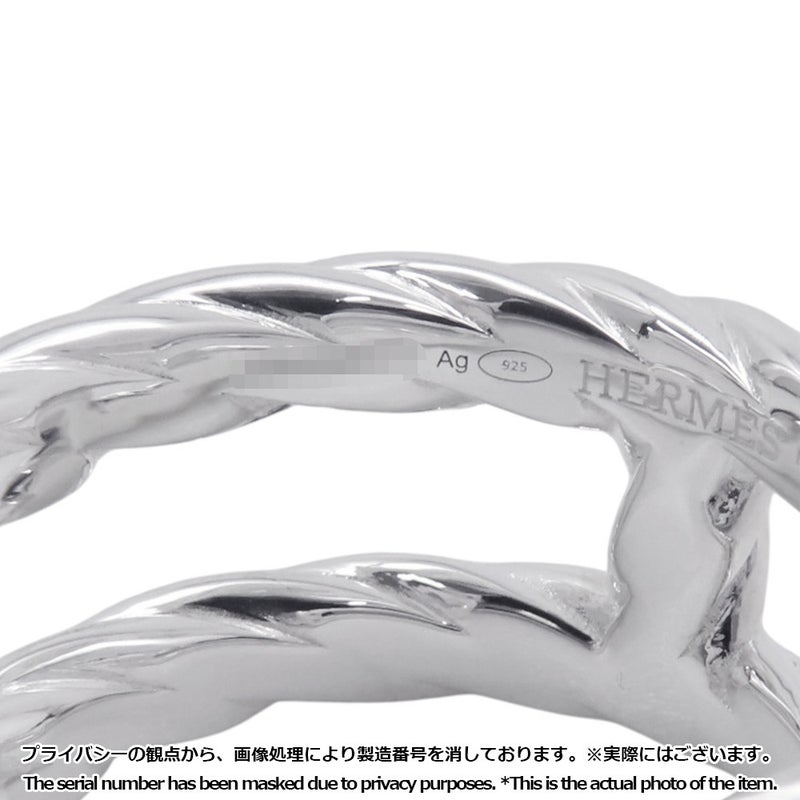 エルメス リング シェーヌダンクル アレア2 ツイスト SV925シルバー リングサイズ55 HERMES ジュエリー 指輪 トルサード