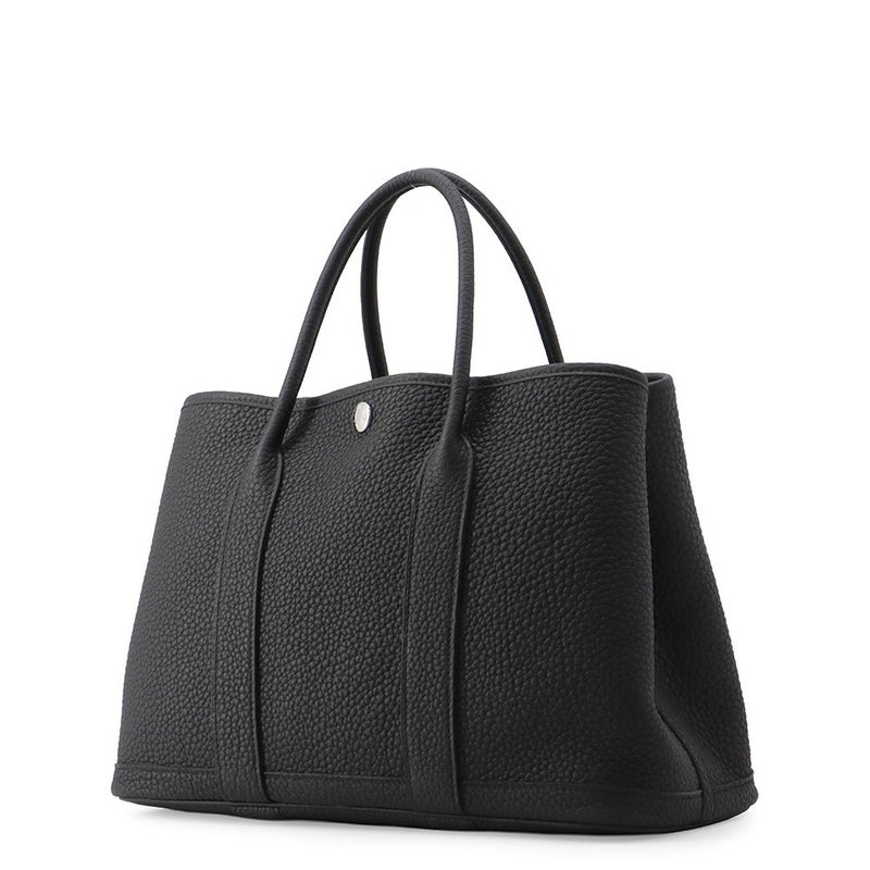 エルメス トートバッグ ガーデンパーティTPM ブラック/シルバー金具 ネゴンダ G刻印 黒