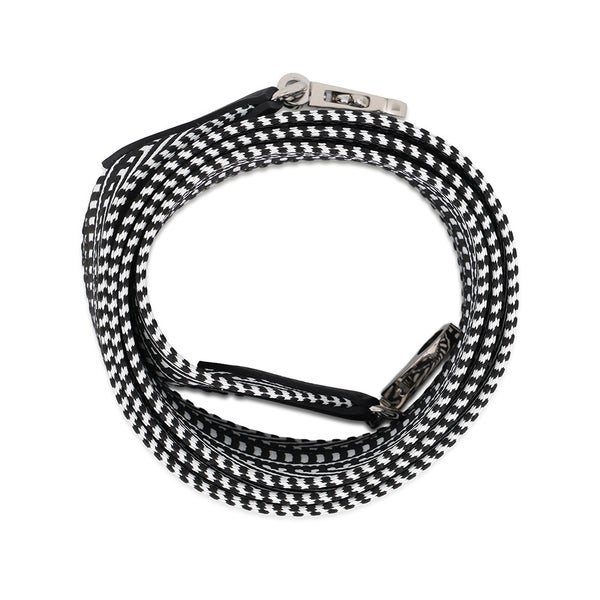 エルメス ショルダーストラップ バンドリエール サングル カヴァル スイフト/キャンバス K刻印 HERMES 黒 白