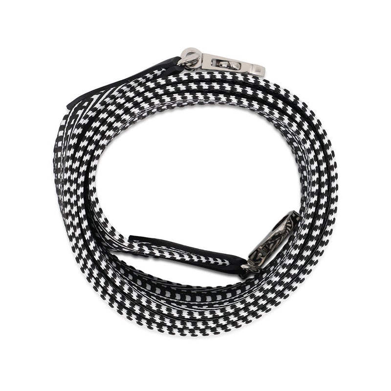 エルメス ショルダーストラップ バンドリエール サングル カヴァル スイフト/キャンバス K刻印 HERMES 黒 白