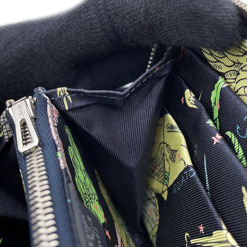 エルメス コインケース アザップコンパクト シルクイン キャバン/シルバー金具 エバーカラー G刻印 HERMES