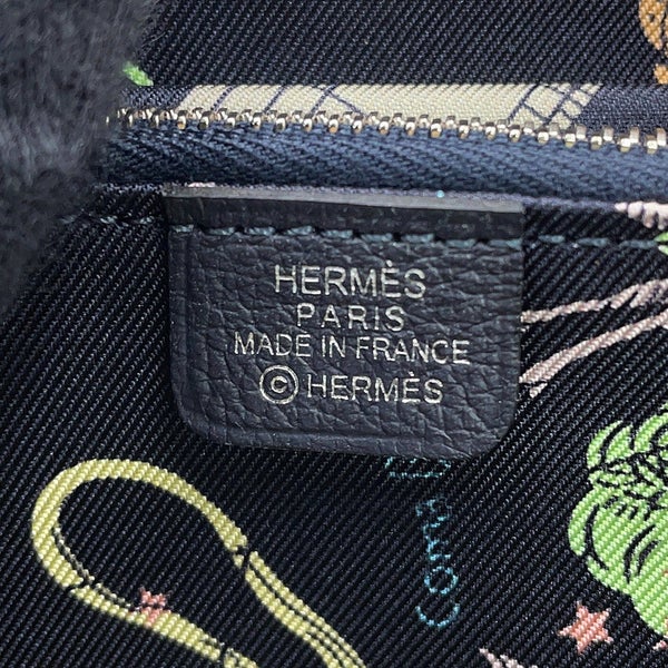 エルメス コインケース アザップコンパクト シルクイン キャバン/シルバー金具 エバーカラー G刻印 HERMES