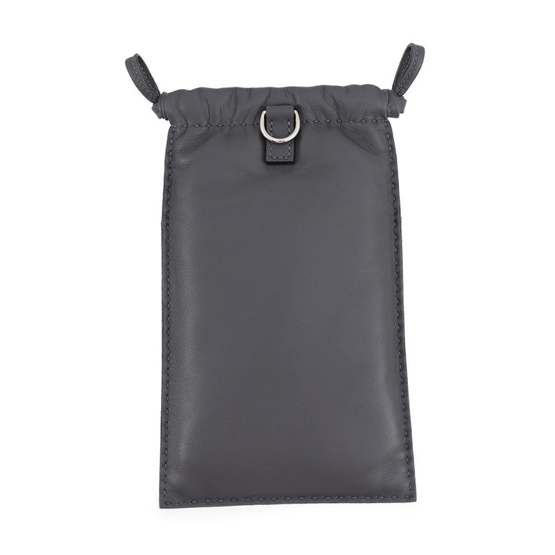 エルメス フォンケース ピロ アルドワーズ/シルバー金具 ラムスキン K刻印 HERMES ポーチ