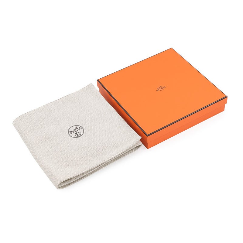 エルメス ネックレス アルファベット ブラック/シルバー金具 スイフト/バッファローホーン HERMES アクセサリー 黒