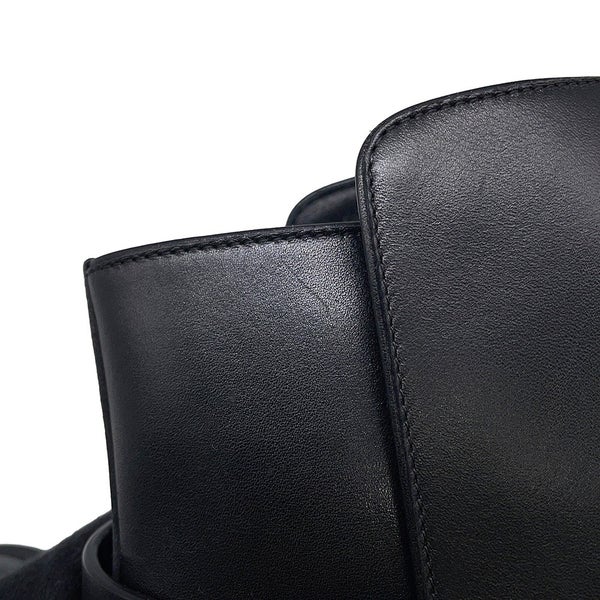 エルメス ショートブーツ ジェフ レザー メンズサイズ40 HERMES 靴 黒