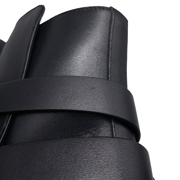 エルメス ショートブーツ ジェフ レザー メンズサイズ40 HERMES 靴 黒