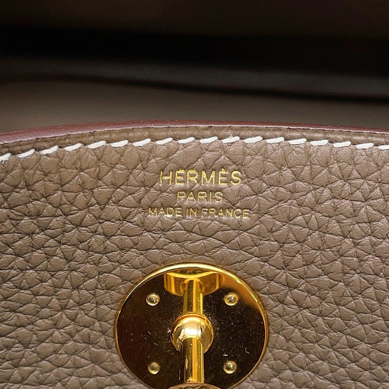 エルメス ハンドバッグ リンディ26  エトゥープ/ゴールド金具 トリヨンクレマンス U刻印 HERMES 2way ショルダーバッグ