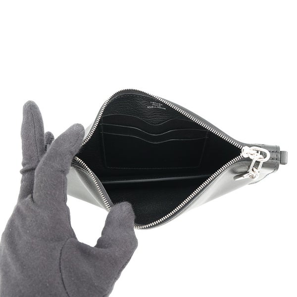 エルメス ショルダーバッグ ジップアンゴー シェーヌダンクル トゥーゴー ブラック/シルバー金具 エバーグレイン K刻印 黒