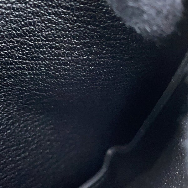 エルメス ショルダーバッグ ジップアンゴー シェーヌダンクル トゥーゴー ブラック/シルバー金具 エバーグレイン K刻印 黒